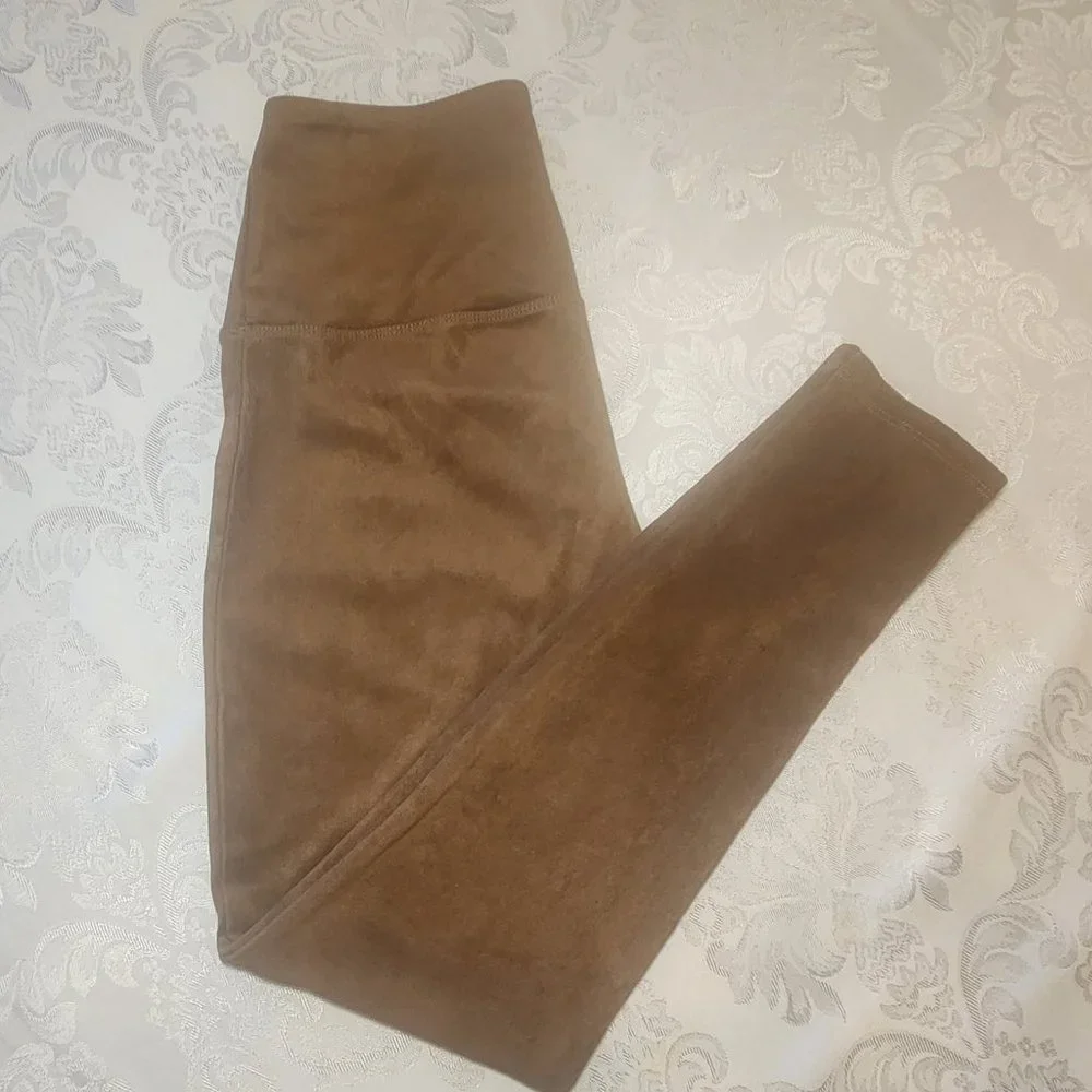 Ruby Ribbon Camel Suedette Leggings #1379 NWOT - Picture 6 of 9
